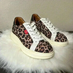 Veronica Beard Daelyn Leopard-Print Platform Sneakers